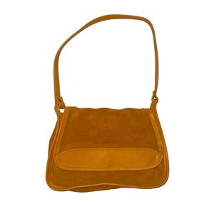 Vintage Natural Suede Leather Bag Bohemian Retro 1970s